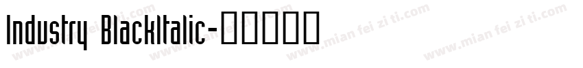Industry Blackltalic字体转换